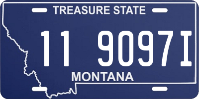 MT license plate 119097I