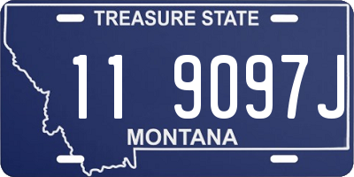 MT license plate 119097J