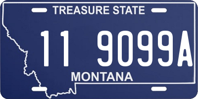 MT license plate 119099A