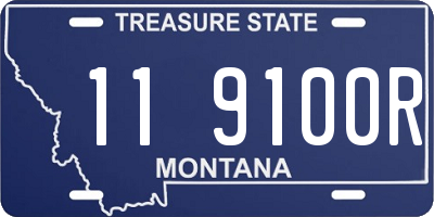 MT license plate 119100R