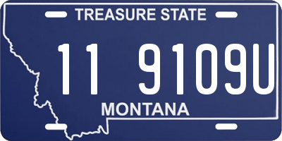 MT license plate 119109U