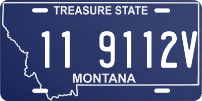 MT license plate 119112V