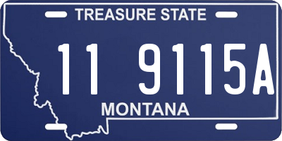 MT license plate 119115A