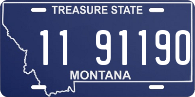 MT license plate 119119O