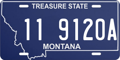 MT license plate 119120A