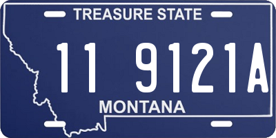MT license plate 119121A