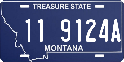 MT license plate 119124A