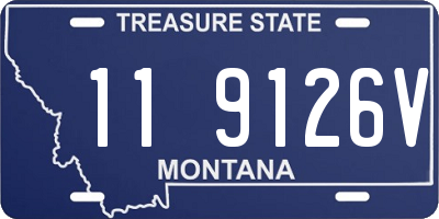 MT license plate 119126V