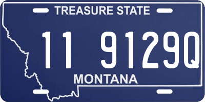 MT license plate 119129Q