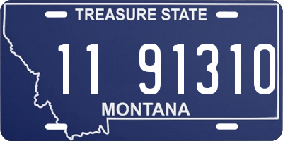MT license plate 119131O