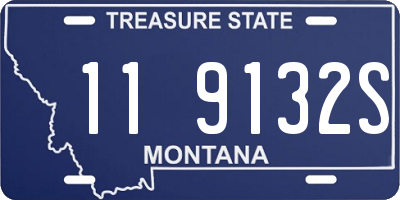 MT license plate 119132S