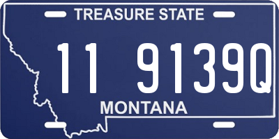 MT license plate 119139Q