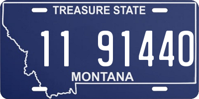 MT license plate 119144O