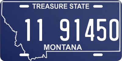 MT license plate 119145O