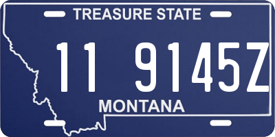 MT license plate 119145Z