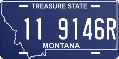 MT license plate 119146R