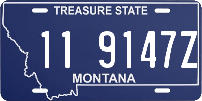 MT license plate 119147Z