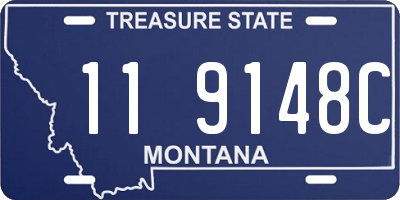 MT license plate 119148C