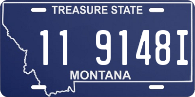 MT license plate 119148I