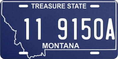 MT license plate 119150A