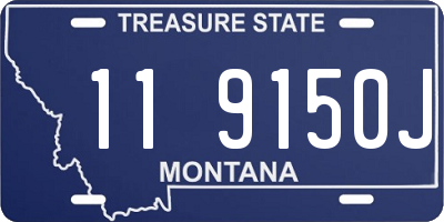 MT license plate 119150J