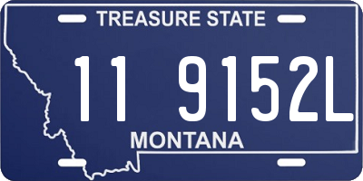 MT license plate 119152L