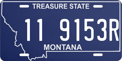MT license plate 119153R
