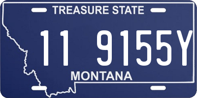 MT license plate 119155Y