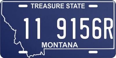 MT license plate 119156R