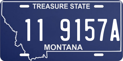 MT license plate 119157A