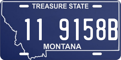 MT license plate 119158B