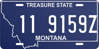 MT license plate 119159Z