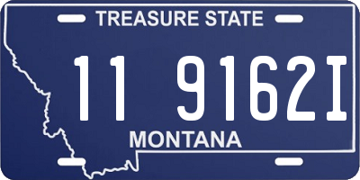 MT license plate 119162I