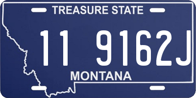 MT license plate 119162J
