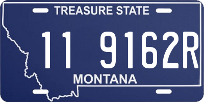 MT license plate 119162R