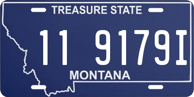 MT license plate 119179I
