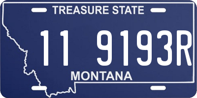 MT license plate 119193R