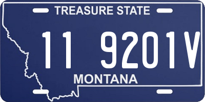MT license plate 119201V