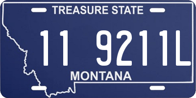 MT license plate 119211L