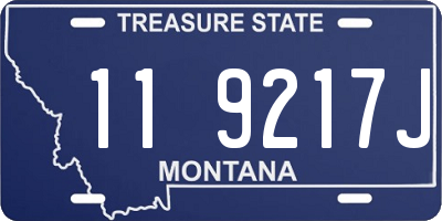 MT license plate 119217J