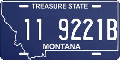 MT license plate 119221B