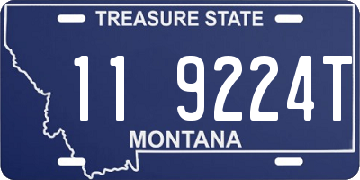 MT license plate 119224T