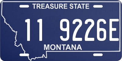 MT license plate 119226E