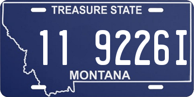 MT license plate 119226I