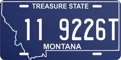 MT license plate 119226T