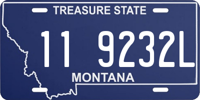 MT license plate 119232L