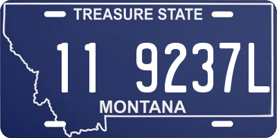 MT license plate 119237L