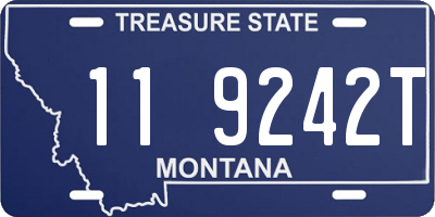 MT license plate 119242T