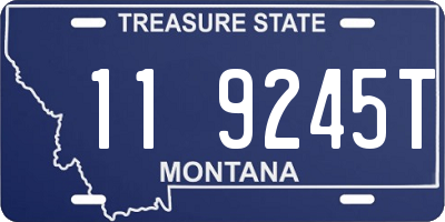 MT license plate 119245T