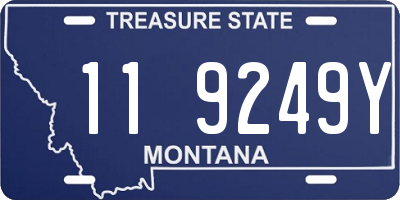 MT license plate 119249Y